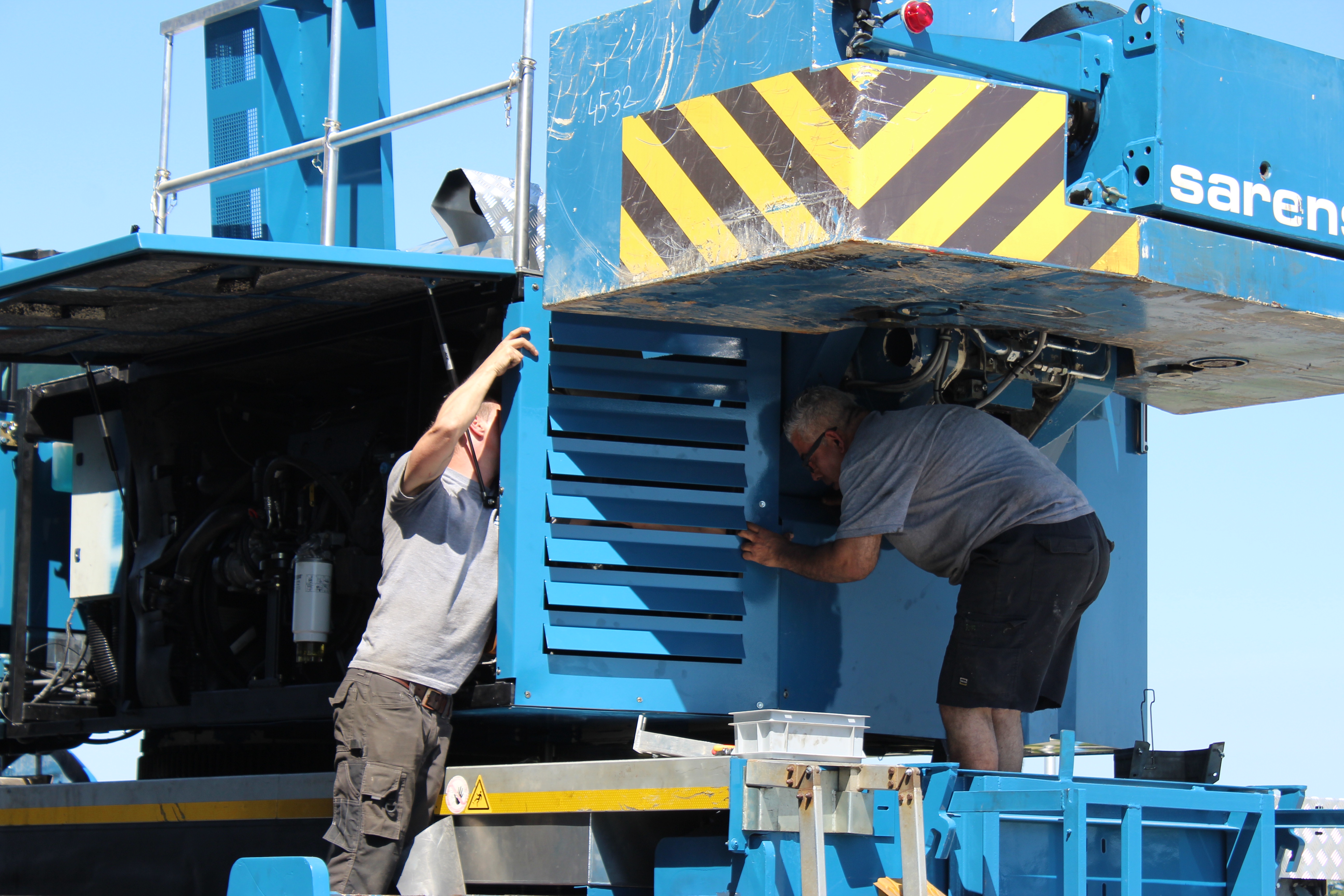 Industrial crane maintenance